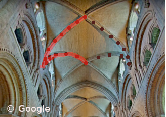 This is the cathedral vaulted ceiling