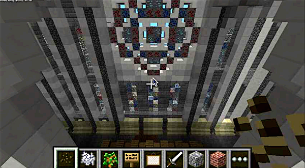 9 alters rose window from above