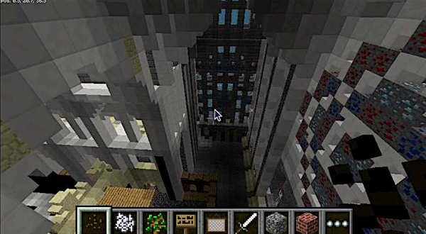 view of Chapel of 9 alters facing north from above